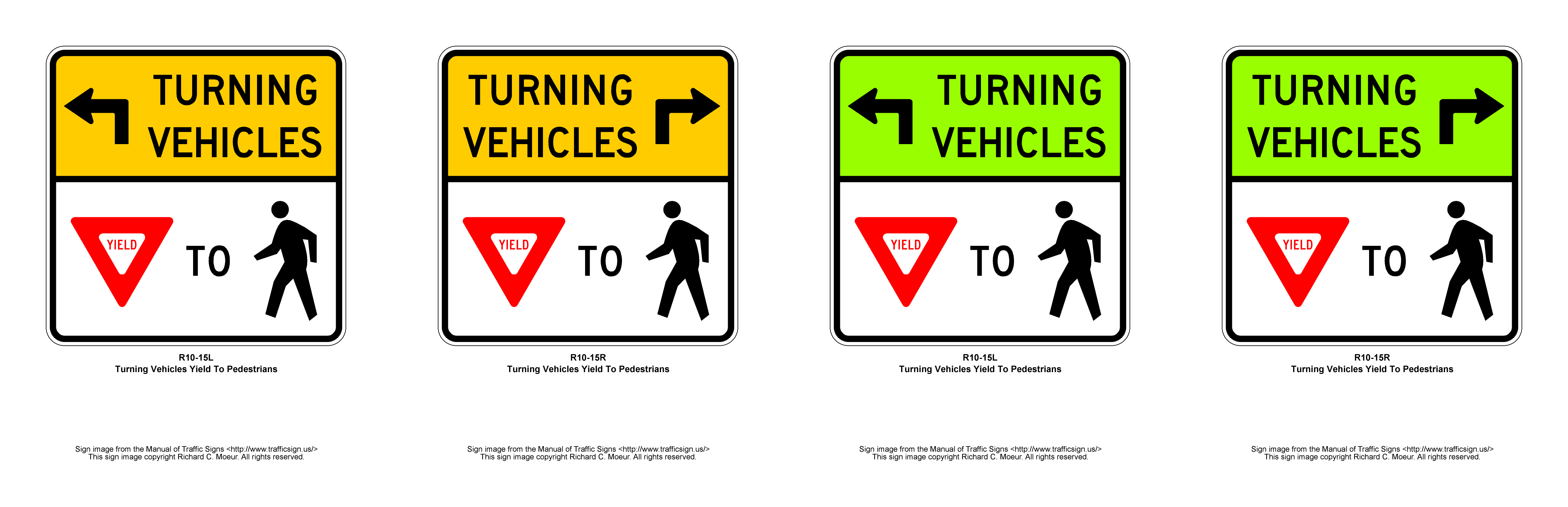 Manual of Traffic Signs R10 Series Signs