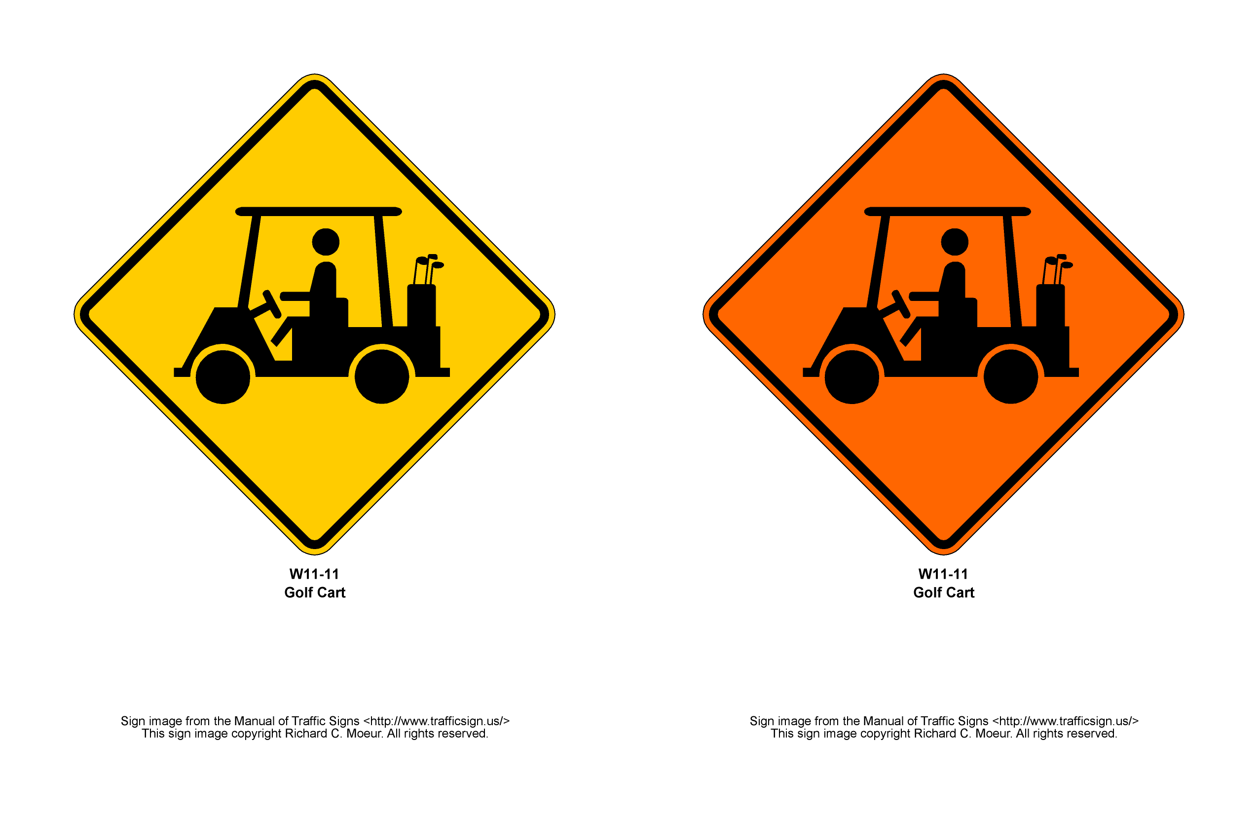 Manual of Traffic Signs W11 Series Signs