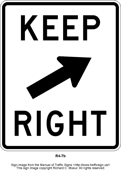 keep to the right