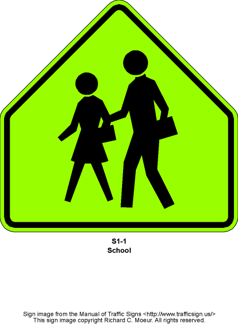 Manual of Traffic Signs - School Signs