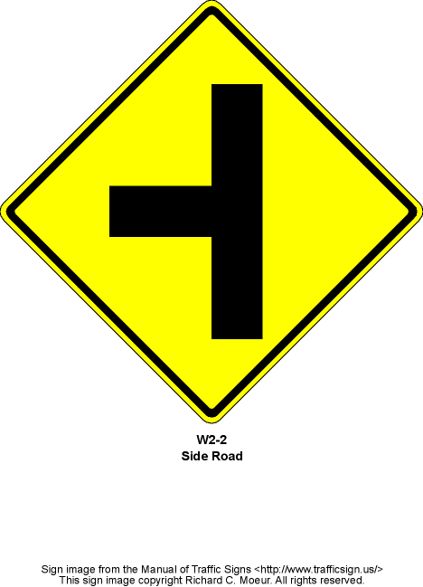 Manual Of Traffic Signs W2 Series Signs