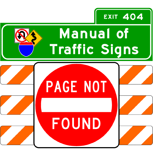 Manual of Traffic Signs - Page Not Found