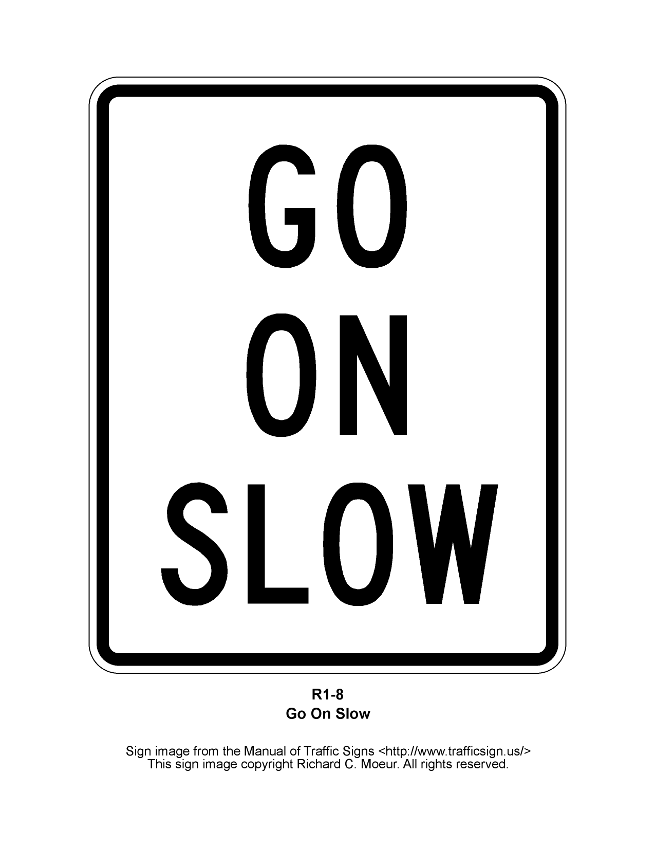 Manual of Traffic Signs - R1 Series Signs