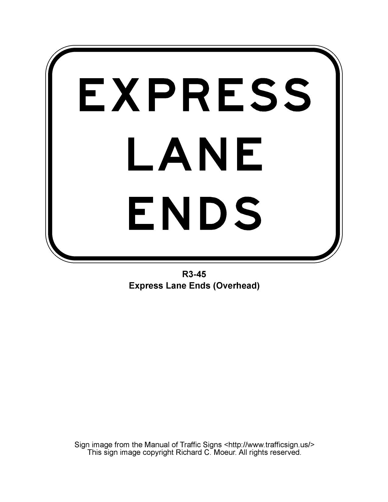 Mutcd R3 8b Manual of Traffic Signs - R3 Series Signs