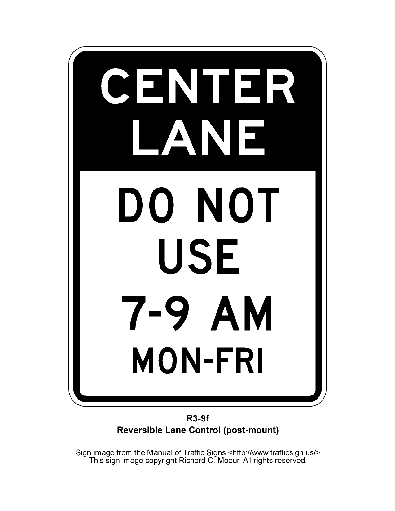 Mutcd R3 8b Manual of Traffic Signs - R3 Series Signs