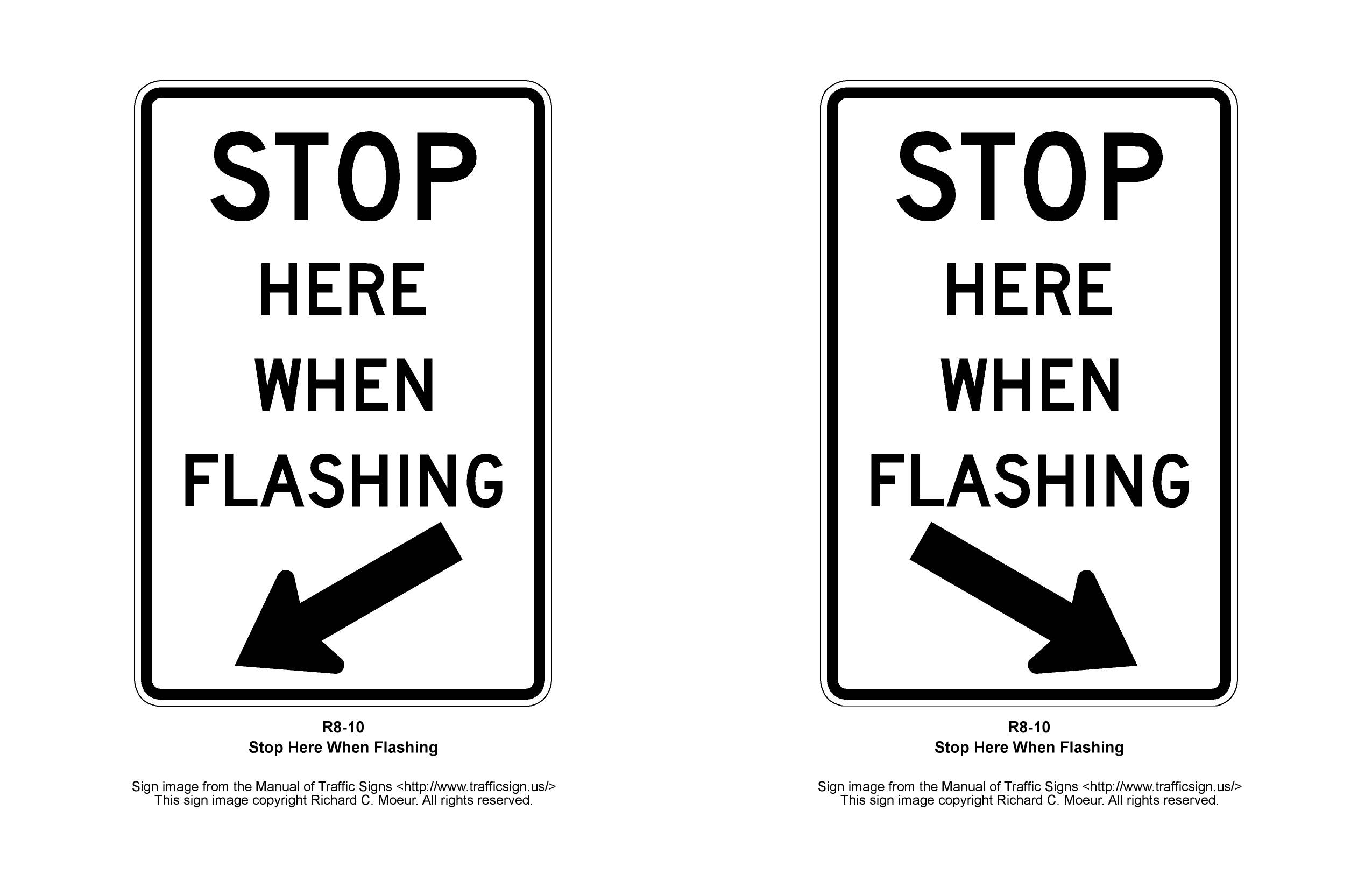 Manual of Traffic Signs - R8 Series Signs