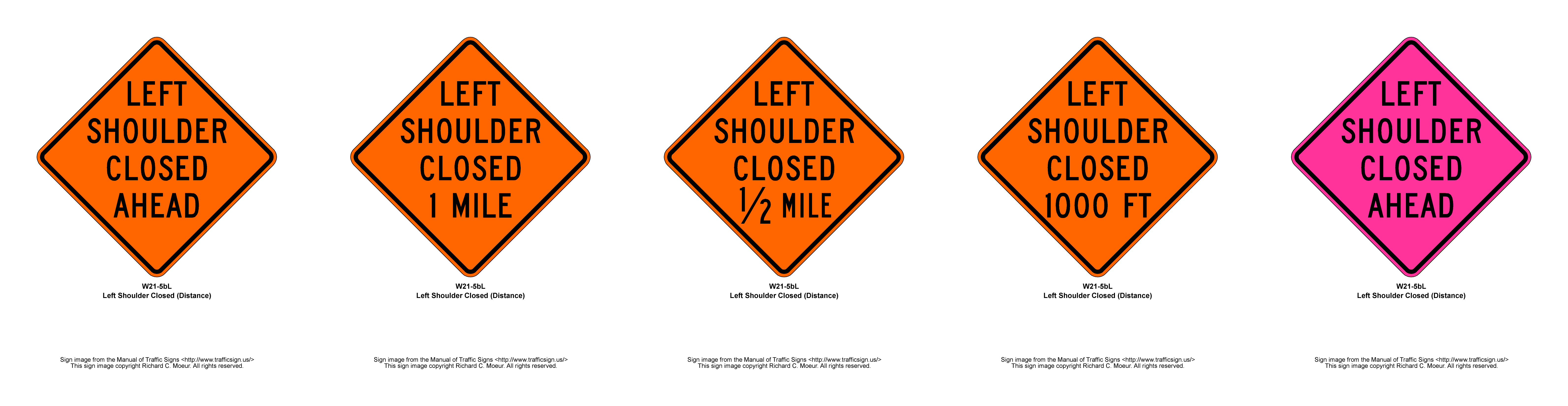 Manual of Traffic Signs - Temporary Traffic Control Signs